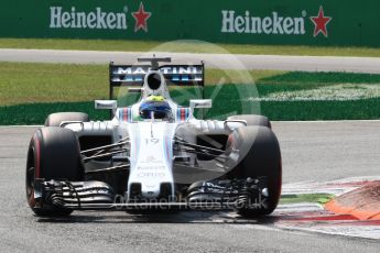 World © Octane Photographic Ltd. Williams Martini Racing, Williams Mercedes FW38 – Felipe Massa. Saturday 3rd September 2016, F1 Italian GP Qualifying, Monza, Italy. Digital Ref :1705LB1D8315