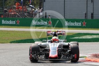 World © Octane Photographic Ltd. Haas F1 Team VF-16 - Esteban Gutierrez. Saturday 3rd September 2016, F1 Italian GP Qualifying, Monza, Italy. Digital Ref :1705LB1D8376