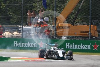 World © Octane Photographic Ltd. Mercedes AMG Petronas W07 Hybrid – Lewis Hamilton. Saturday 3rd September 2016, F1 Italian GP Qualifying, Monza, Italy. Digital Ref :1705LB1D8471