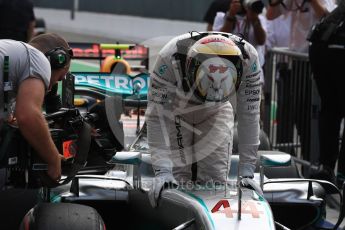 World © Octane Photographic Ltd. Mercedes AMG Petronas W07 Hybrid – Lewis Hamilton. Saturday 3rd September 2016, F1 Italian GP Qualifying, Monza, Italy. Digital Ref :1705LB1D8627