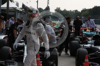World © Octane Photographic Ltd. Mercedes AMG Petronas W07 Hybrid – Lewis Hamilton. Saturday 3rd September 2016, F1 Italian GP Qualifying, Monza, Italy. Digital Ref :1705LB1D8658