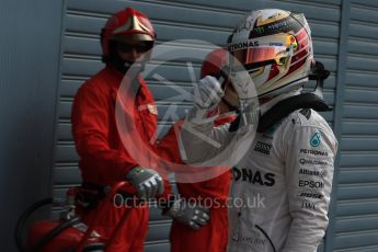 World © Octane Photographic Ltd. Mercedes AMG Petronas W07 Hybrid – Lewis Hamilton. Saturday 3rd September 2016, F1 Italian GP Qualifying, Monza, Italy. Digital Ref :1705LB1D8675