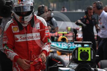 World © Octane Photographic Ltd. Scuderia Ferrari SF16-H – Sebastian Vettel. Saturday 3rd September 2016, F1 Italian GP Qualifying, Monza, Italy. Digital Ref :1705LB1D8696
