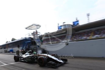 World © Octane Photographic Ltd. Sahara Force India VJM09 - Nico Hulkenberg. Saturday 3rd September 2016, F1 Italian GP Qualifying, Monza, Italy. Digital Ref :1705LB2D6547