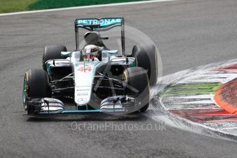 World © Octane Photographic Ltd. Mercedes AMG Petronas W07 Hybrid – Lewis Hamilton. Sunday 4th September 2016, F1 Italian GP Race, Monza, Italy. Digital Ref :1710LB1D0289