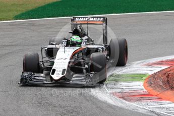 World © Octane Photographic Ltd. Sahara Force India VJM09 - Nico Hulkenberg. Sunday 4th September 2016, F1 Italian GP Race, Monza, Italy. Digital Ref :1710LB1D0512