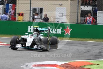 World © Octane Photographic Ltd. Mercedes AMG Petronas W07 Hybrid – Nico Rosberg. Sunday 4th September 2016, F1 Italian GP Race, Monza, Italy. Digital Ref :1710LB1D0551