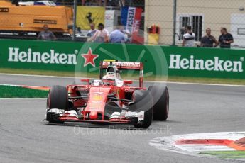 World © Octane Photographic Ltd. Scuderia Ferrari SF16-H – Kimi Raikkonen. Sunday 4th September 2016, F1 Italian GP Race, Monza, Italy. Digital Ref :1710LB1D0575
