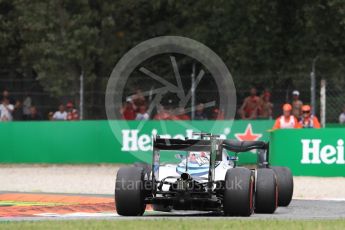 World © Octane Photographic Ltd. Mercedes AMG Petronas W07 Hybrid – Lewis Hamilton and Williams Martini Racing, Williams Mercedes FW38 – Valtteri Bottas. . Sunday 4th September 2016, F1 Italian GP Race, Monza, Italy. Digital Ref :1710LB1D0723