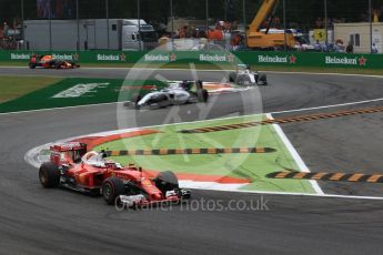 World © Octane Photographic Ltd. Scuderia Ferrari SF16-H – Kimi Raikkonen, Williams Martini Racing, Williams Mercedes FW38 – Valtteri Bottas, Mercedes AMG Petronas W07 Hybrid – Lewis Hamilton and Red Bull Racing RB12 – Daniel Ricciardo. Sunday 4th September 2016, F1 Italian GP Race, Monza, Italy. Digital Ref :1710LB2D7005
