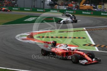 World © Octane Photographic Ltd. Mercedes AMG Petronas W07 Hybrid – Nico Rosberg , Scuderia Ferrari SF16-H – Kimi Raikkonen, Williams Martini Racing, Williams Mercedes FW38 – Valtteri Bottas and Mercedes AMG Petronas W07 Hybrid – Lewis Hamilton. . Sunday 4th September 2016, F1 Italian GP Race, Monza, Italy. Digital Ref :1710LB2D7107