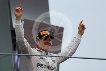 World © Octane Photographic Ltd. Mercedes AMG Petronas – Nico Rosberg (1st). Sunday 4th September 2016, F1 Italian GP Podium, Monza, Italy. Digital Ref :1711LB1D0878