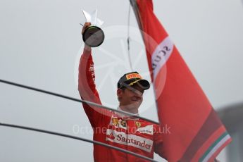 World © Octane Photographic Ltd. Scuderia Ferrari – Sebastian Vettel (3rd). Sunday 4th September 2016, F1 Italian GP Podium, Monza, Italy. Digital Ref :1711LB1D1034