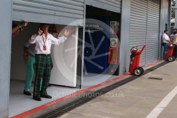 World © Octane Photographic Ltd. Sir Jackie Stewart. Sunday 4th September 2016, F1 Italian GP Parc Ferme, Monza, Italy. Digital Ref :1711LB2D7391