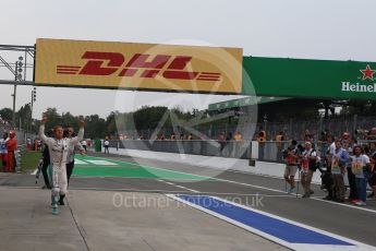 World © Octane Photographic Ltd. Mercedes AMG Petronas – Nico Rosberg. Sunday 4th September 2016, F1 Italian GP Parc Ferme, Monza, Italy. Digital Ref :1711LB2D7401