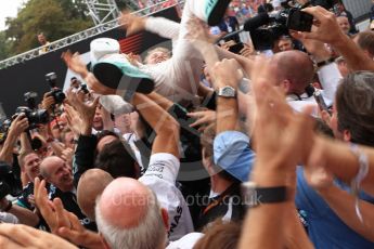 World © Octane Photographic Ltd. Mercedes AMG Petronas – Nico Rosberg. Sunday 4th September 2016, F1 Italian GP Parc Ferme, Monza, Italy. Digital Ref :1711LB2D7463