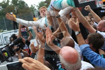 World © Octane Photographic Ltd. Mercedes AMG Petronas – Nico Rosberg. Sunday 4th September 2016, F1 Italian GP Parc Ferme, Monza, Italy. Digital Ref :1711LB2D7476