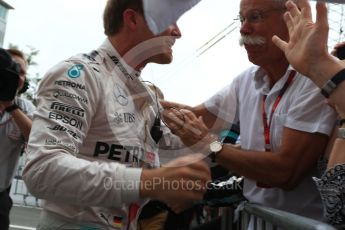 World © Octane Photographic Ltd. Mercedes AMG Petronas – Nico Rosberg. Sunday 4th September 2016, F1 Italian GP Parc Ferme, Monza, Italy. Digital Ref :1711LB2D7526