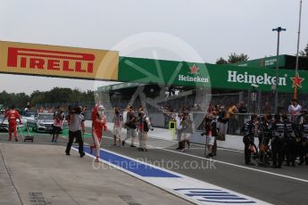 World © Octane Photographic Ltd. Scuderia Ferrari – Sebastian Vettel. Sunday 4th September 2016, F1 Italian GP Parc Ferme, Monza, Italy. Digital Ref :1711LB2D7549