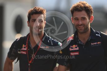 World © Octane Photographic Ltd. Red Bull Racing RB12 – Daniel Ricciardo. Saturday 3rd September 2016, F1 Italian GP Paddock, Monza, Italy. Digital Ref :1696LB1D6978