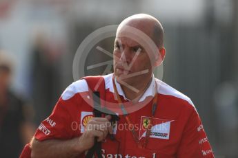 World © Octane Photographic Ltd. Scuderia Ferrari Engineering Director - Jock Clear. Saturday 3rd September 2016, F1 Italian GP Paddock, Monza, Italy. Digital Ref :1696LB1D7044