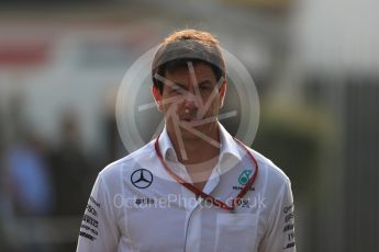 World © Octane Photographic Ltd. Mercedes AMG Petronas Executive Director – Toto Wolff. Saturday 3rd September 2016, F1 Italian GP Paddock, Monza, Italy. Digital Ref :1696LB1D7073