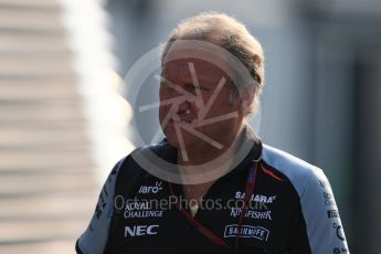 World © Octane Photographic Ltd. Sahara Force India Deputy Team Principal - Bob Fernley. Saturday 3rd September 2016, F1 Italian GP Paddock, Monza, Italy. Digital Ref :1696LB1D7133