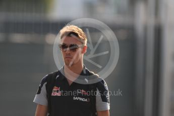 World © Octane Photographic Ltd. Scuderia Toro Rosso STR11 – Daniil Kvyat. Saturday 3rd September 2016, F1 Italian GP Paddock, Monza, Italy. Digital Ref :1696LB1D7146