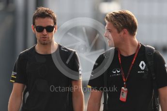 World © Octane Photographic Ltd. Renault Sport F1 Team RS16 – Jolyon Palmer and Jack Clark. Saturday 3rd September 2016, F1 Italian GP Paddock, Monza, Italy. Digital Ref :1696LB1D7244