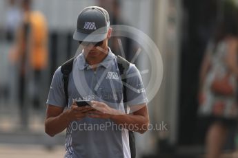 World © Octane Photographic Ltd. Manor Racing MRT05 - Pascal Wehrlein. Saturday 3rd September 2016, F1 Italian GP Paddock, Monza, Italy. Digital Ref :1696LB1D7296