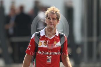World © Octane Photographic Ltd. Scuderia Ferrari SF16-H – Sebastian Vettel. Saturday 3rd September 2016, F1 Italian GP Paddock, Monza, Italy. Digital Ref :1696LB1D7371