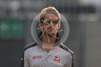 World © Octane Photographic Ltd. Haas F1 Team VF-16 – Romain Grosjean. Saturday 3rd September 2016, F1 Italian GP Paddock, Monza, Italy. Digital Ref :1696LB1D7412