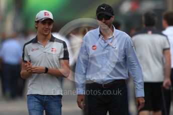 World © Octane Photographic Ltd. Haas F1 Team VF-16 - Esteban Gutierrez. Sunday 4th September 2016, F1 Italian GP Paddock, Monza, Italy. Digital Ref :1708LB1D9422