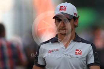 World © Octane Photographic Ltd. Haas F1 Team VF-16 - Esteban Gutierrez. Sunday 4th September 2016, F1 Italian GP Paddock, Monza, Italy. Digital Ref :1708LB1D9437