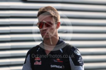 World © Octane Photographic Ltd. Scuderia Toro Rosso STR11 – Daniil Kvyat. Sunday 4th September 2016, F1 Italian GP Paddock, Monza, Italy. Digital Ref :1708LB1D9534