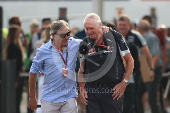 World © Octane Photographic Ltd. Carlos Sainz Snr and Scuderia Toro Rosso - John Booth. Sunday 4th September 2016, F1 Italian GP Paddock, Monza, Italy. Digital Ref :1708LB1D9546