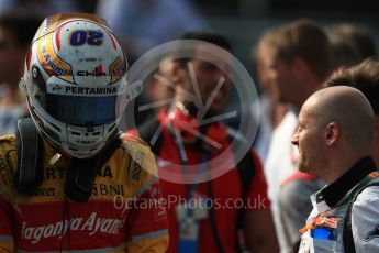 World © Octane Photographic Ltd. Prema Racing - GP2/11 – Antonia Giovinazzi. Saturday 3rd September 2016, GP2 Race 1 Podium, Monza, Italy. Digital Ref :1700LB1D8850