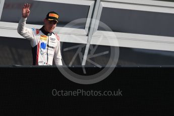World © Octane Photographic Ltd. Russian Time - GP2/11 – Raffaele Marciello. Saturday 3rd September 2016, GP2 Race 1 PPodium, Monza, Italy. Digital Ref :1700LB1D8879