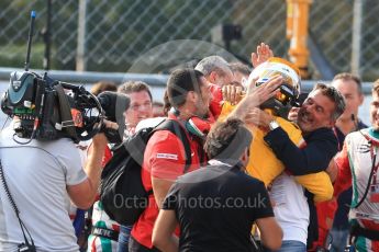 World © Octane Photographic Ltd. Prema Racing - GP2/11 – Antonia Giovinazzi. Saturday 3rd September 2016, GP2 Race 1 Parc Ferme, Monza, Italy. Digital Ref :1700LB2D6707