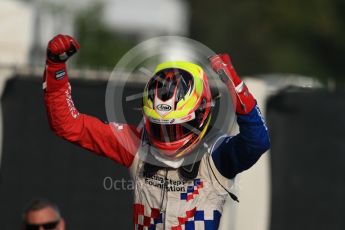 World © Octane Photographic Ltd. Arden International – GP3/16 – Jake Dennis. Saturday 3rd September 2016, GP3 Race 1 Parc Ferme, Spa-Francorchamps, Belgium. Digital Ref :1706LB1D9134