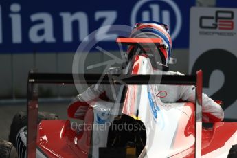 World © Octane Photographic Ltd. ART Grand Prix – GP3/16 – Alexander Albon. Sunday 4th September 2016, GP3 Race 2 Parc Ferme, Spa-Francorchamps, Belgium. Digital Ref :1703LB1D9622