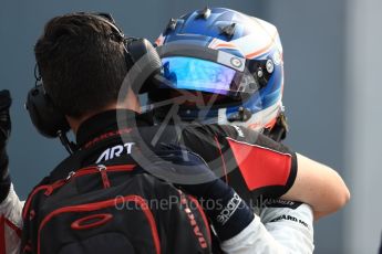 World © Octane Photographic Ltd. ART Grand Prix – GP3/16 – Nyck de Vries Sunday 4th September 2016, GP3 Race 2 Parc Ferme, Spa-Francorchamps, Belgium. Digital Ref :1703LB1D9663
