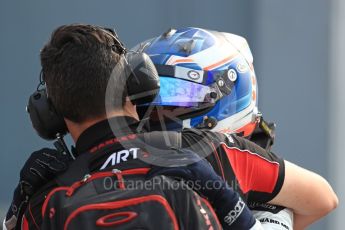 World © Octane Photographic Ltd. ART Grand Prix – GP3/16 – Nyck de Vries Sunday 4th September 2016, GP3 Race 2 Parc Ferme, Spa-Francorchamps, Belgium. Digital Ref :1703LB1D9666