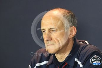 World © Octane Photographic Ltd. F1 Italian GP FIA Personnel Press Conference, Monza, Italy. Friday 2nd September 2016. Franz Tost – Team Principal Scuderia Toro Rosso. Digital Ref : 1701LB1D6557