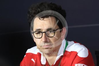 World © Octane Photographic Ltd. F1 Italian GP FIA Personnel Press Conference, Monza, Italy. Friday 2nd September 2016. Mattia Binotto – Chief Technical Officer Scuderia Ferrari. Digital Ref : 1701LB1D6590