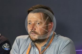 World © Octane Photographic Ltd. F1 Italian GP FIA Personnel Press Conference, Monza, Italy. Friday 2nd September 2016. Paul Hembery – Pirelli. Digital Ref : 1701LB1D6633