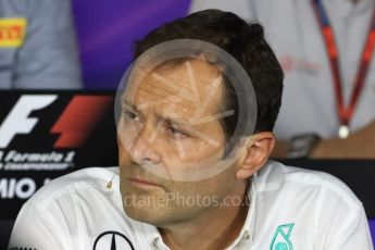 World © Octane Photographic Ltd. F1 Italian GP FIA Personnel Press Conference, Monza, Italy. Friday 2nd September 2016. Aldo Costa – Engineering Director Mercedes AMG Petronas. Digital Ref : 1701LB1D6678