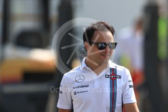 World © Octane Photographic Ltd. Williams Martini Racing, Williams Mercedes FW38 – Felipe Massa. Thursday 1st September 2016, F1 Italian GP Paddock, Monza, Italy. Digital Ref : 1694LB1D3635