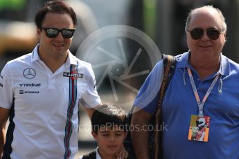 World © Octane Photographic Ltd. Williams Martini Racing, Williams Mercedes FW38 – Felipe Massa. Thursday 1st September 2016, F1 Italian GP Paddock, Monza, Italy. Digital Ref : 1694LB1D3642
