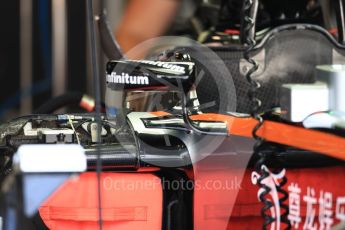 World © Octane Photographic Ltd. Sahara Force India VJM09. Thursday 1st September 2016, F1 Italian GP Pit Lane, Monza, Italy. Digital Ref : 1694LB1D3911